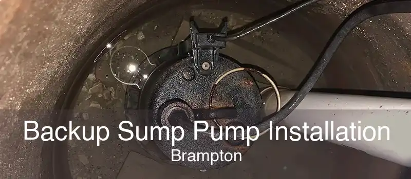 Backup Sump Pump Installation Brampton