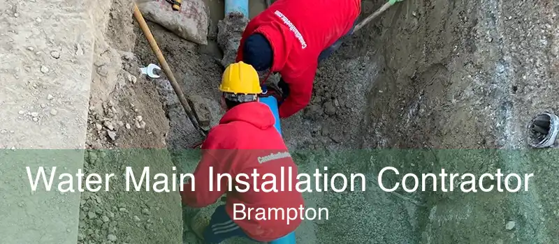Water Main Installation Contractor Brampton