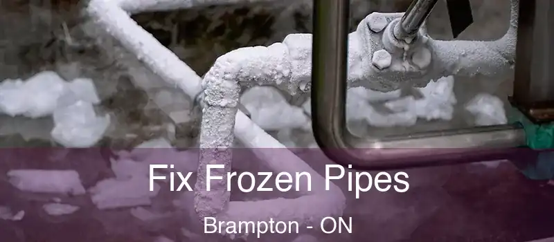  Fix Frozen Pipes Brampton - ON